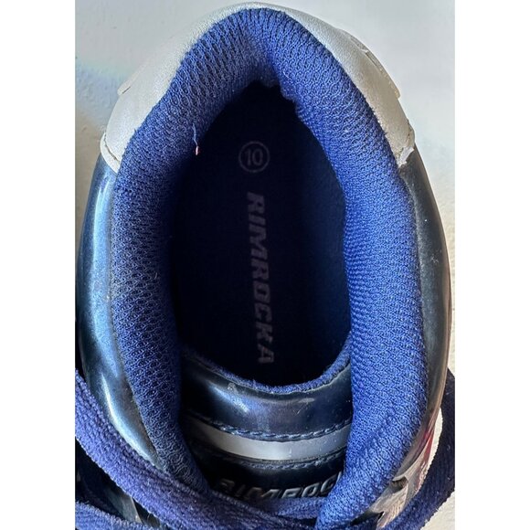 RIMROCKA Brand Metallic Blue Silver Men's Casual Sneakers Size 10 - Picture 12 of 13